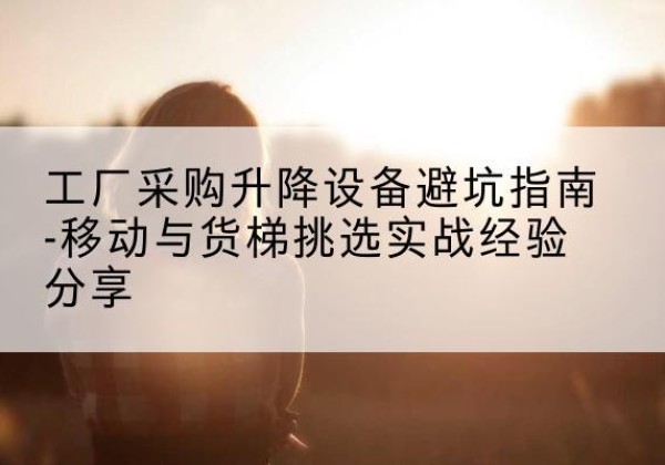 荔波移动式升降机怎么选-工厂采购升降设备避坑指南-移动与货梯挑选实战经验分享